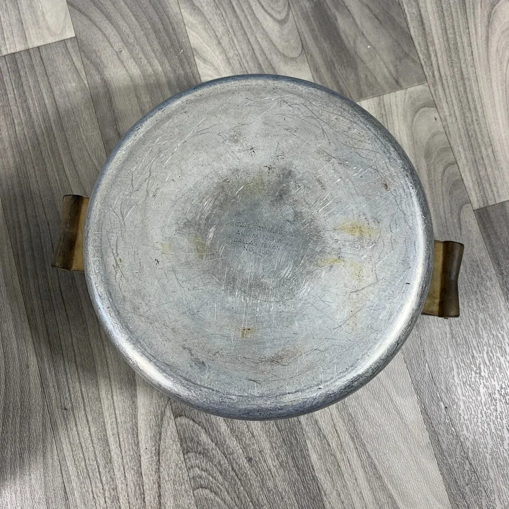 Saladmaster Vintage Dutch Oven Stock Pot 405 Aluminum Vapo Lid 6 Quart Excellent